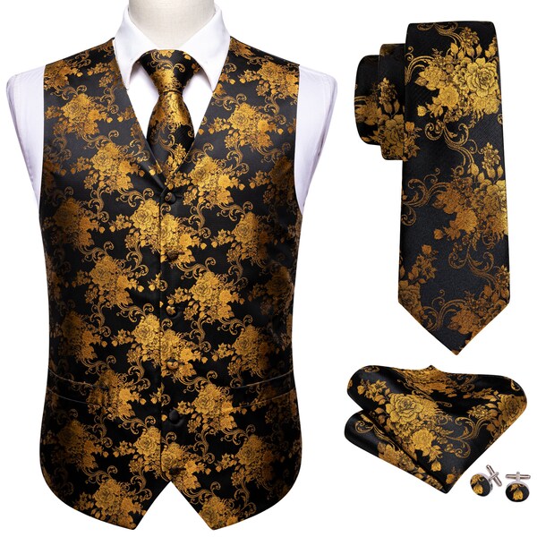 Mens Rose Gold Vest and Tie Etsy UK