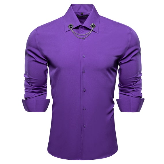 dark purple mens dress shirt
