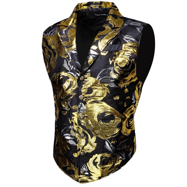 mens rose gold vest and bow tie