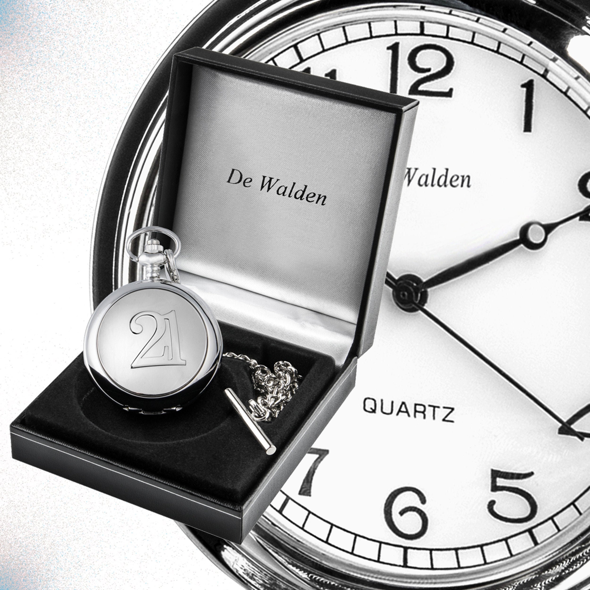 Engraved Personalised 21st Birthday Men's Pocket Watch Etsy