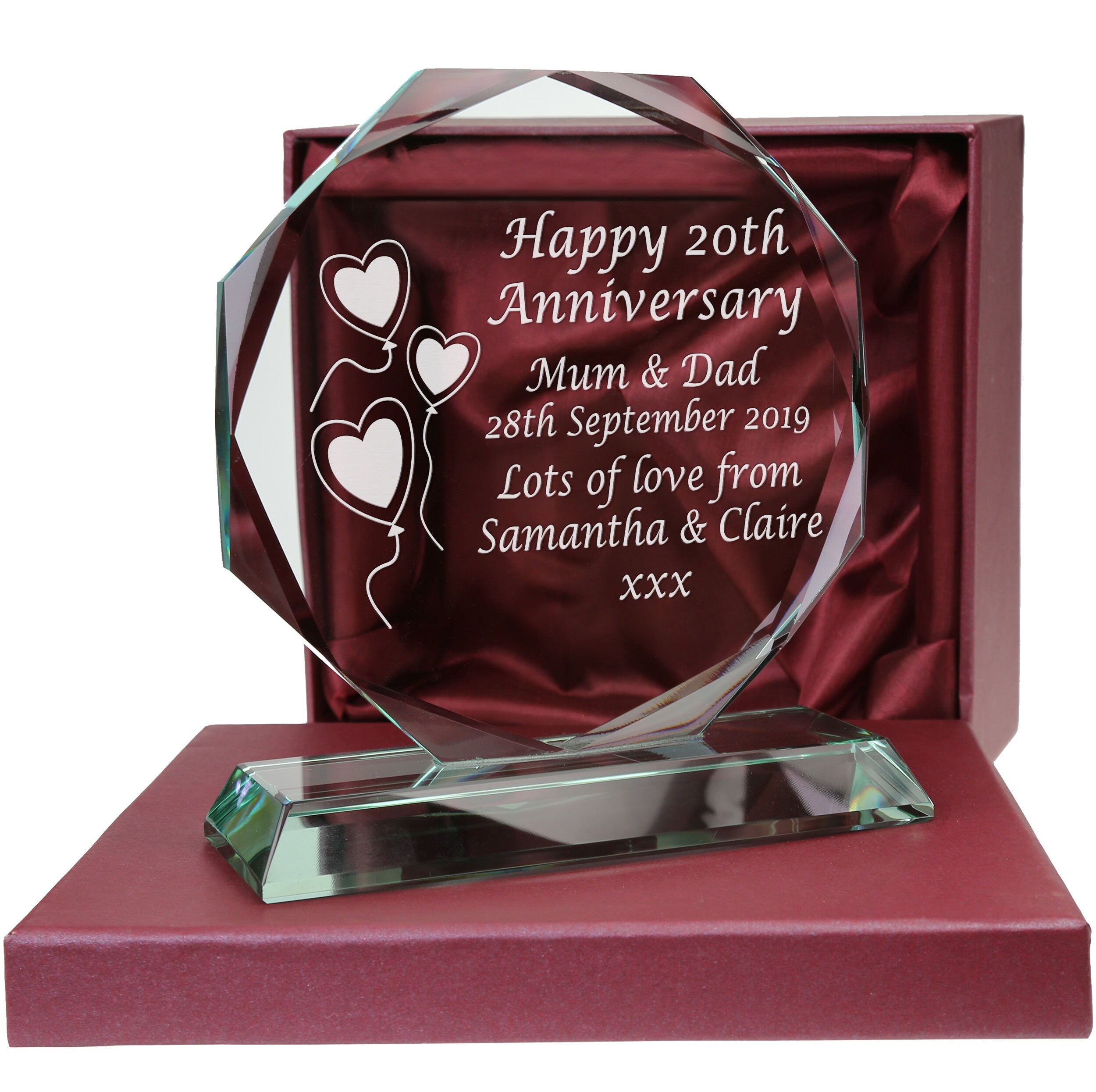 20th China Wedding Anniversary Couple Personalised Engraved Etsy