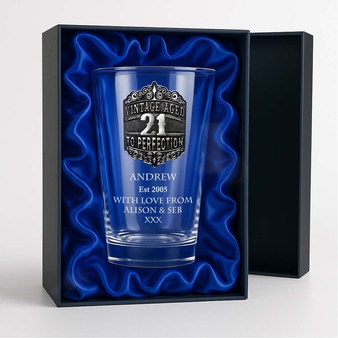 21st Birthday Gift for Men Beer Mug Pint Glass With Handmade Pewter — free download