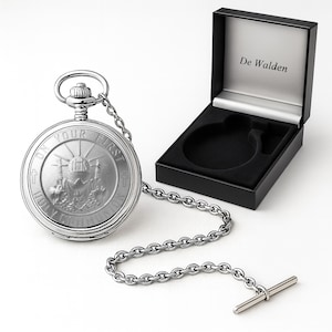 Personalised Boys First Holy Communion Pocket Watch Gift, Catholic 1st Communion Pewter Watch for Son Grandson Godson image 3