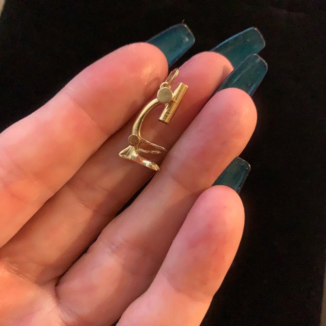 Unique Vintage 14 Karat Gold, Microscope - Etsy