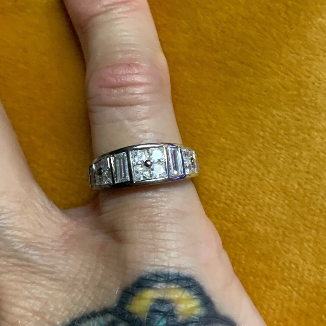Custom 4 Band, size 5.5 with 1.10ct Heirloom Stone main image 0