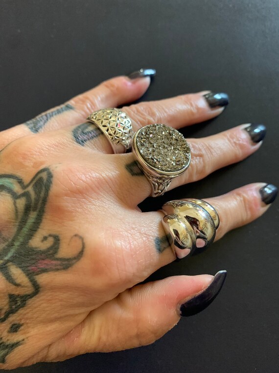 Fist full of silver vintage never worn cocktail ri