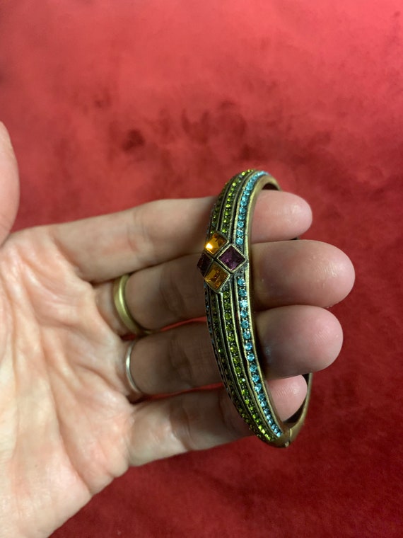 Heidi Daus bangle bracelet with beautiful multi co