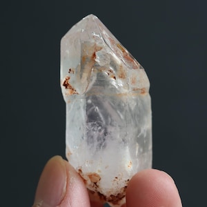 1 Moving bubble, Enhydro crystal point,Natural enhydro diamond, Enhydro quartz, Raw crystal point，Crystal gift,#233