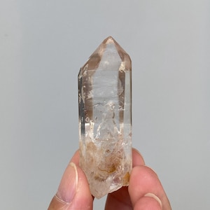 3 rörliga bubblor med kvicksand, rå enhydrokristallkvarts, naturlig diamant 2388