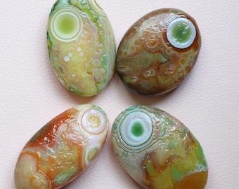 Natuurlijke gobi-agaatpalmsteen, Eye&#39;s-agaatsteen, Kleurrijke agaat, Kristallen palmsteen, Gobi-woestijnagaat，#532