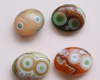 Natuurlijke gobi-agaat tuimelaar, Eye&#39;s agaatsteen, kleurrijke agaat, palmkristalsteen, Gobi-woestijnagaat，# 531