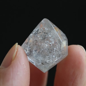 1 Moving bubble, Polished enhydro crystal DT, Natural enhydro quartz, Enhydro crystal, Enhydro diamond, Crystal gift,#408