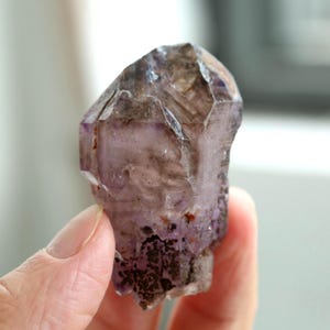 Roher Super 7 Quarz, Natürliche Super 7 Quarzspitze, Amethystquarzspitze, Kristallgeschenk, #210