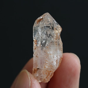 1 Moving bubble, Enhydro crystal point,Natural enhydro diamond, Enhydro quartz, Raw crystal point，Crystal gift,#184