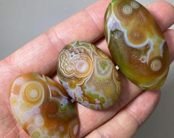 Gobi Desert Agate Stone: Natural Eye Agate, Colorful DIY Gemstone 1670