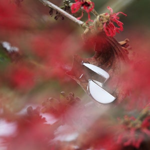 Earrings dangle minimal Earrings dangle leaves Minimalist porcelain earrings, earrings leaf, Artisan earrings, Modern Geometric Earrings image 6