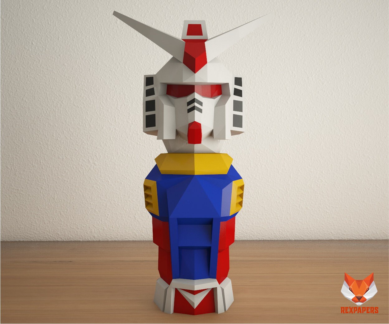 Rex RX-78 Wine Box Papercraft DIY Lowpoly Papercraft Low - Etsy Denmark