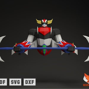 REX23 Papercraft , PDF Template, DIY 3d Model, FanArt, Paper Sculpture, Low Poly, Pepakura Craft, Manualidad