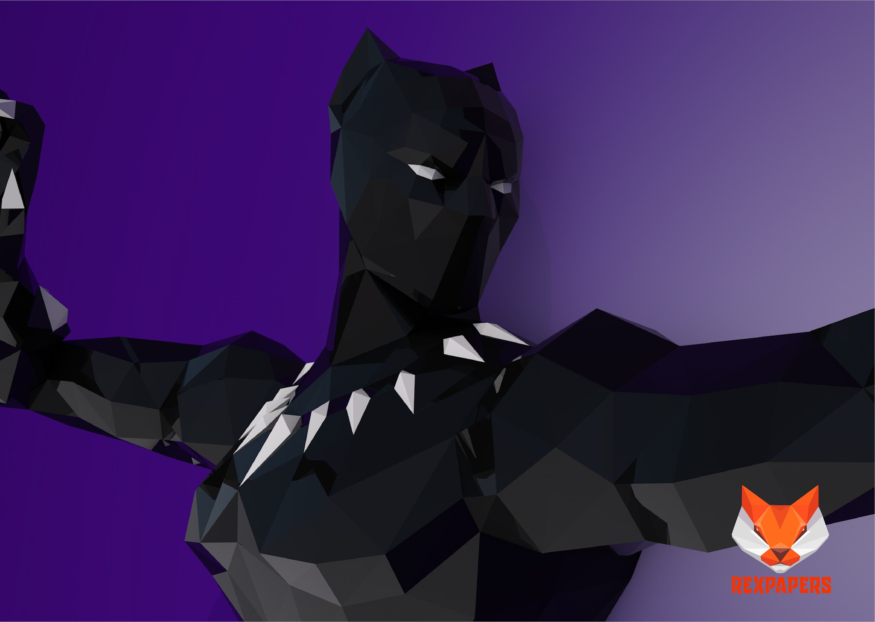 Black Panther Papercraft PDF Template DIY 3d Model FanArt - Etsy México