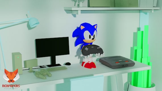 The Sonic Fanart - 3D Print Model by Bon Bon Art