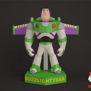 REX18 Papercraft , PDF Template, DIY 3d Model, FanArt, Paper Sculpture, Low Poly, Pepakura Craft, Manualidad