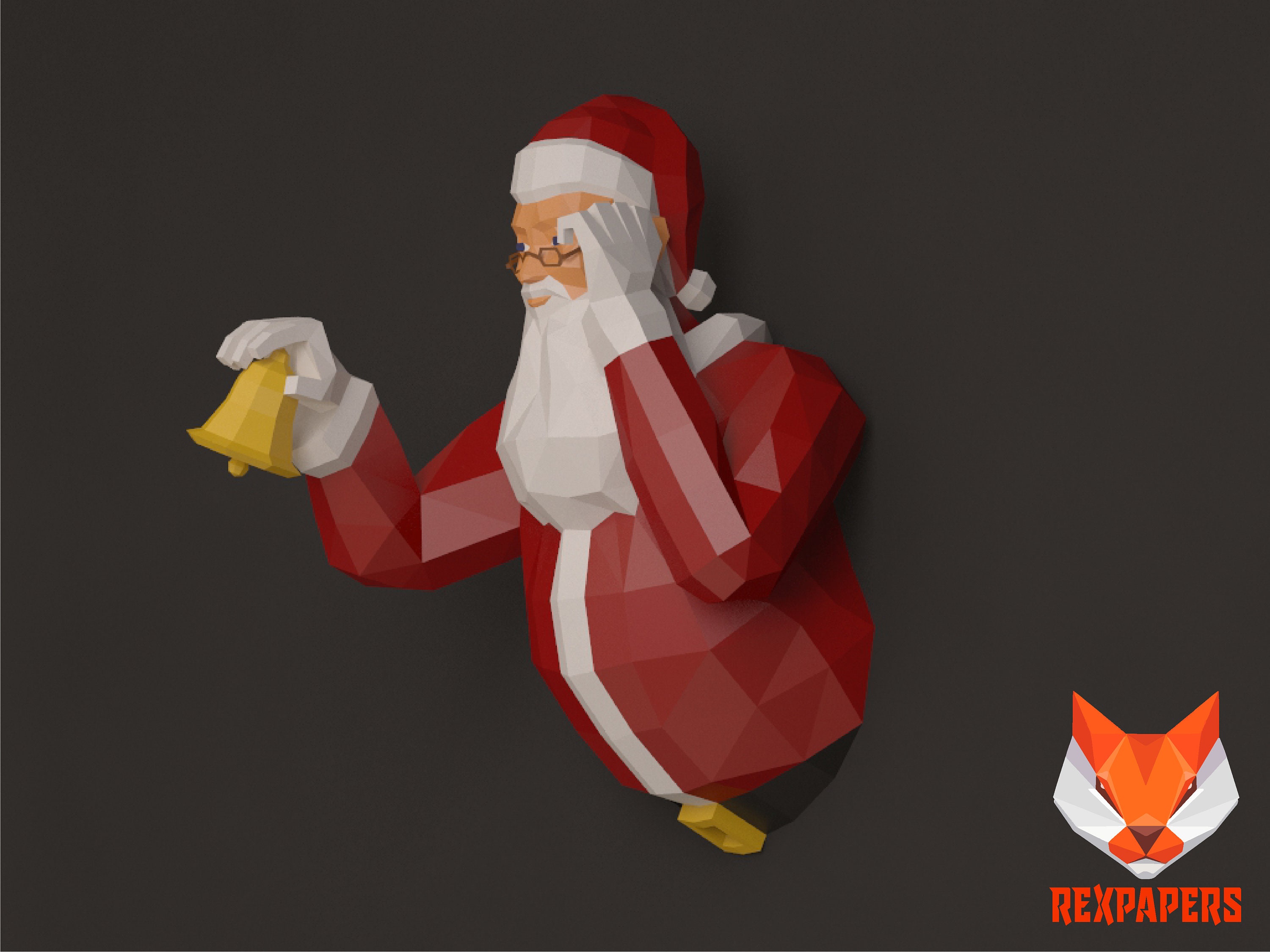 Santa Claus Papercraft , PDF Template, DIY 3d Model, FanArt, Paper ...