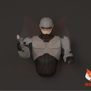 REX28 Papercraft , PDF Template, DIY 3d Model, FanArt, Paper Sculpture, Low Poly, Pepakura Craft, Manualidad