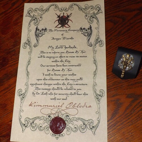 Bregan D'aerthe Mercenary Company / Forgotten Realms Dungeons and Dragons Customizable Document