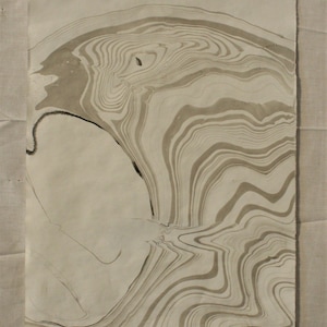 Monster Wave Suminagashi Print Etsy