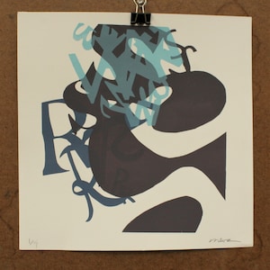Letters Screen Print