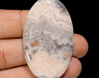 Wonderful Top Grade Quality 100% Natural Crazy Lace Agate Oval Shape Cabochon Loose Gemstone For Making Jewelry 58 Ct. 45X27X5 mm MS-12906