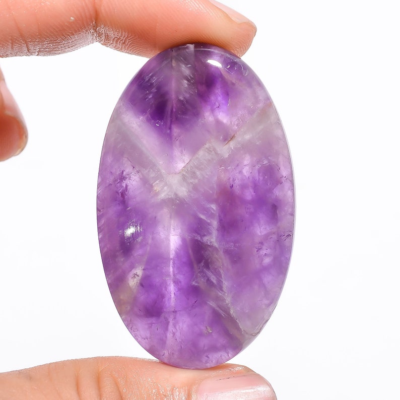 Elegant Top Grade Quality 100/% Natural Trapiche Amethyst Oval Shape Cabochon Loose Gemstone For Making Jewelry 84 Ct 49X30X7 mm AA-6359