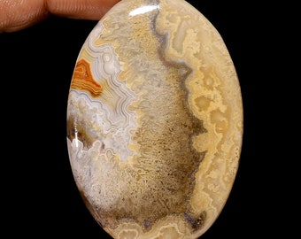 Fantastic Top Grade Quality 100% Natural Crazy Lace Agate Oval Shape Cabochon Loose Gemstone For Making Jewelry 86.5 Ct. 46X31X7 mm MS-12917