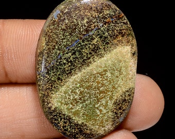 Classic Top Grade Quality 100% Natural Boulder Opal Oval Shape Cabochon Loose Gemstone For Making Jewelry 33.5 Ct. 34X23X5 mm MS-12247