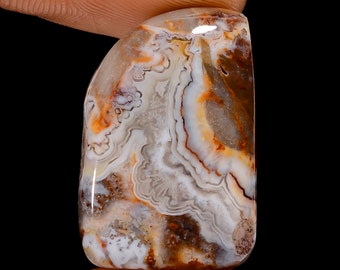 Amazing Top Grade Quality 100% Natural Crazy Lace Agate Fancy Shape Cabochon Loose Gemstone For Making Jewelry 23.5 Ct. 25X17X5 mm MS-12933