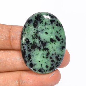 Stunning Top Grade Quality 100% Natural Ruby Zoisite Oval Shape Cabochon Loose Gemstone For Making Jewelry 38X28X5 mm 59.5 Ct. HS-772