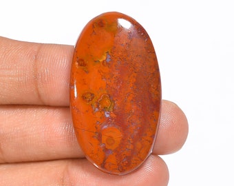 Immaculate Top Grade Quality 100% Natural Seam Agate Oval Shape Cabochon Loose Gemstone For Making Jewelry 39X22X5 mm 40 Ct. HS-690
