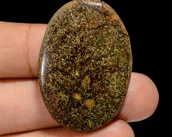 Mind Blowing Top Grade Quality 100% Natural Boulder Opal Oval Shape Cabochon Loose Gemstone For Making Jewelry 41.5 Ct. 36X25X5 mm MS-12233
