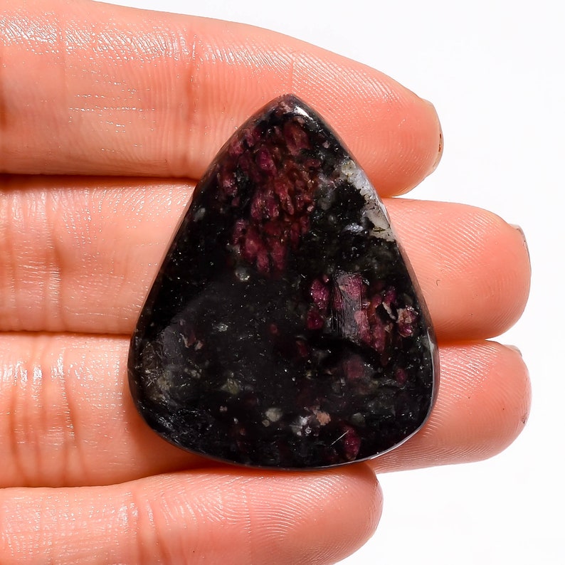 36X29X5 mm AA-7393 Fabulous Top Grade Quality 100/% Natural Eudialyte Pear Shape Cabochon Loose Gemstone For Making Jewelry 50 Ct