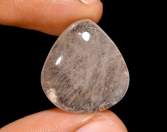 Tempting Top Grade Quality 100% Natural Golden Rutile Quartz Pear Shape Cabochon Loose Gemstone For Making Jewelry 21X19X7 mm 18.5 Ct HS-899