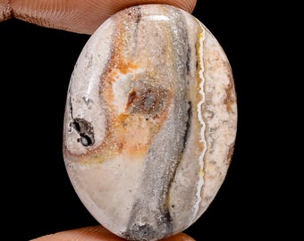 Tempting Top Grade Quality 100% Natural Crazy Lace Agate Oval Shape Cabochon Loose Gemstone For Making Jewelry 32.5 Ct. 30X21X5 mm MS-12551