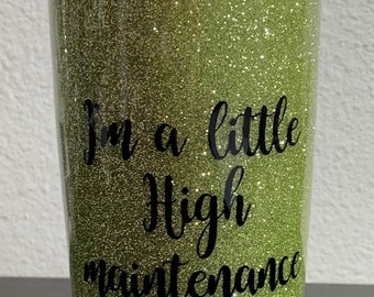 20 oz Cherry Blossom Customized Glitter Glam Stainless Steel Tumbler Drink ware cup gift her him friend mom mother day sister teen bride