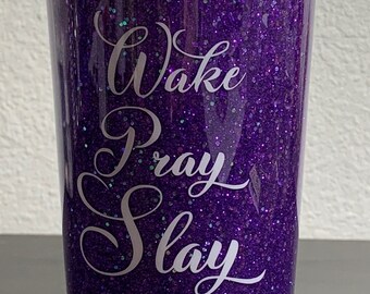 20 oz Cherry Blossom Customized Glitter Glam Stainless Steel Tumbler Drink ware cup gift her him friend mom mother day sister teen bride