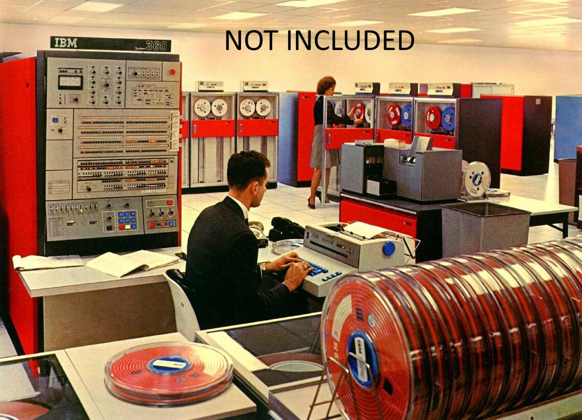 Vintage 1960 s IBM Mainframe System 360 Computer Console Etsy
