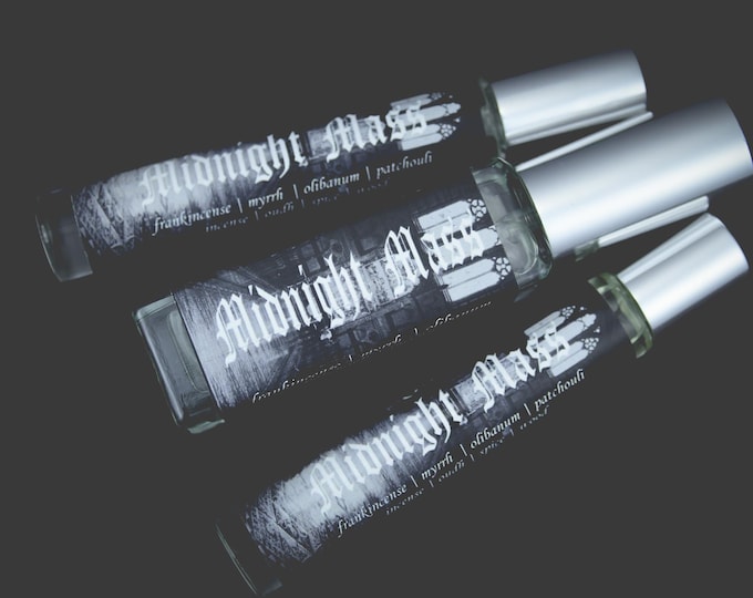 NEW!!! Midnight Mass Perfume Parfum Oil or Spray | Fragrance | Gothic Victorian | Church Incense Frankincense Myrrh Incense Oud Patchouli