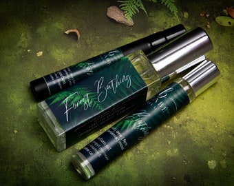 Forest Bathing Perfume Parfum Oil or Spray | Fragrance | Gothic Victorian | Jasmine Orchid Dew Ferns Ylang Ylang Gardenia Moss
