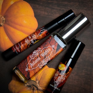 Autumn Nights Perfume Parfum Oil or Spray | Fragrance | Perfume Oil | Gothic | Victorian | Apple Cinnamon Nutmeg Cloves Cedar