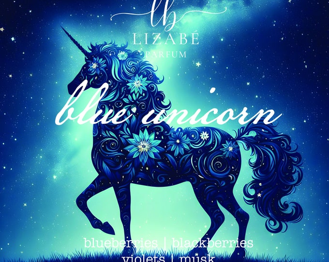 NEW! Blue Unicorn Perfume Parfum Oil or Spray | Fragrance | Blackberries Blueberries Violets Musk