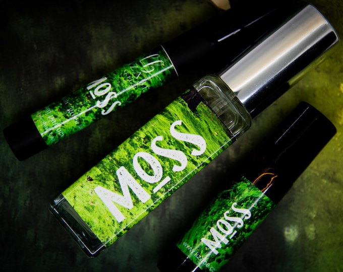 Moss Perfume Parfum Oil or Spray | Fragrance | Gothic Victorian | Damp Earth Green Forests