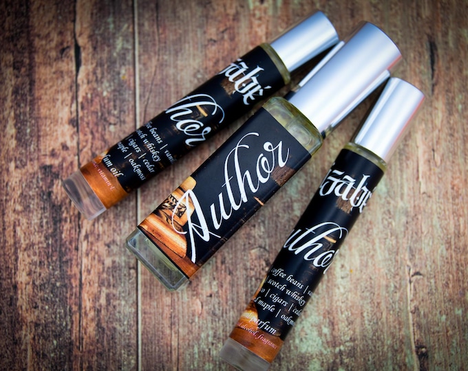 NEW!! Author Perfume Parfum Oil or Spray | Fragrance | Gothic | Aged Leather Coffee Vanilla Bourbon Scotch Sweet Tobacco Cigars Spiced Maple